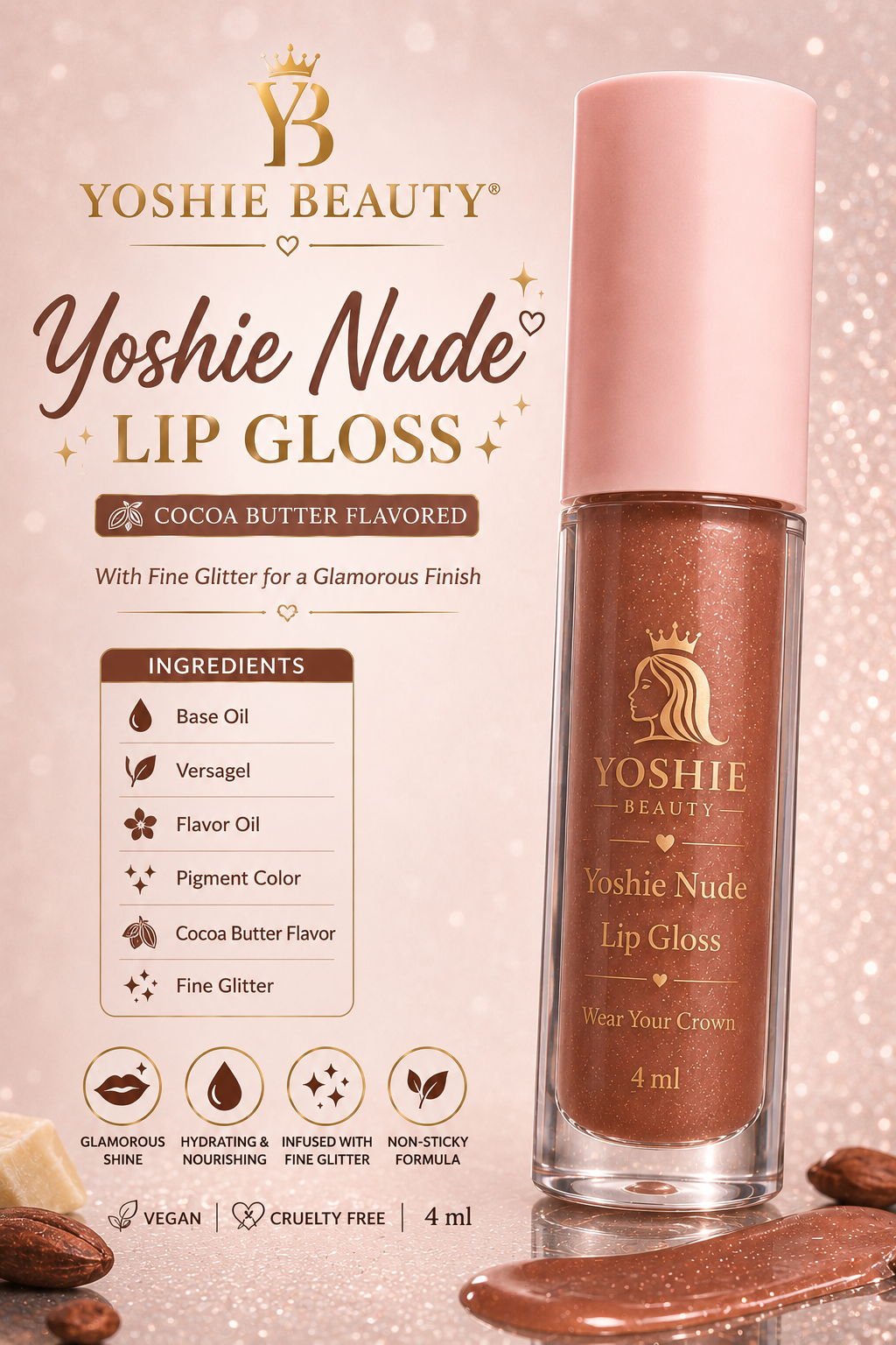 Yoshie Nude Lip Gloss